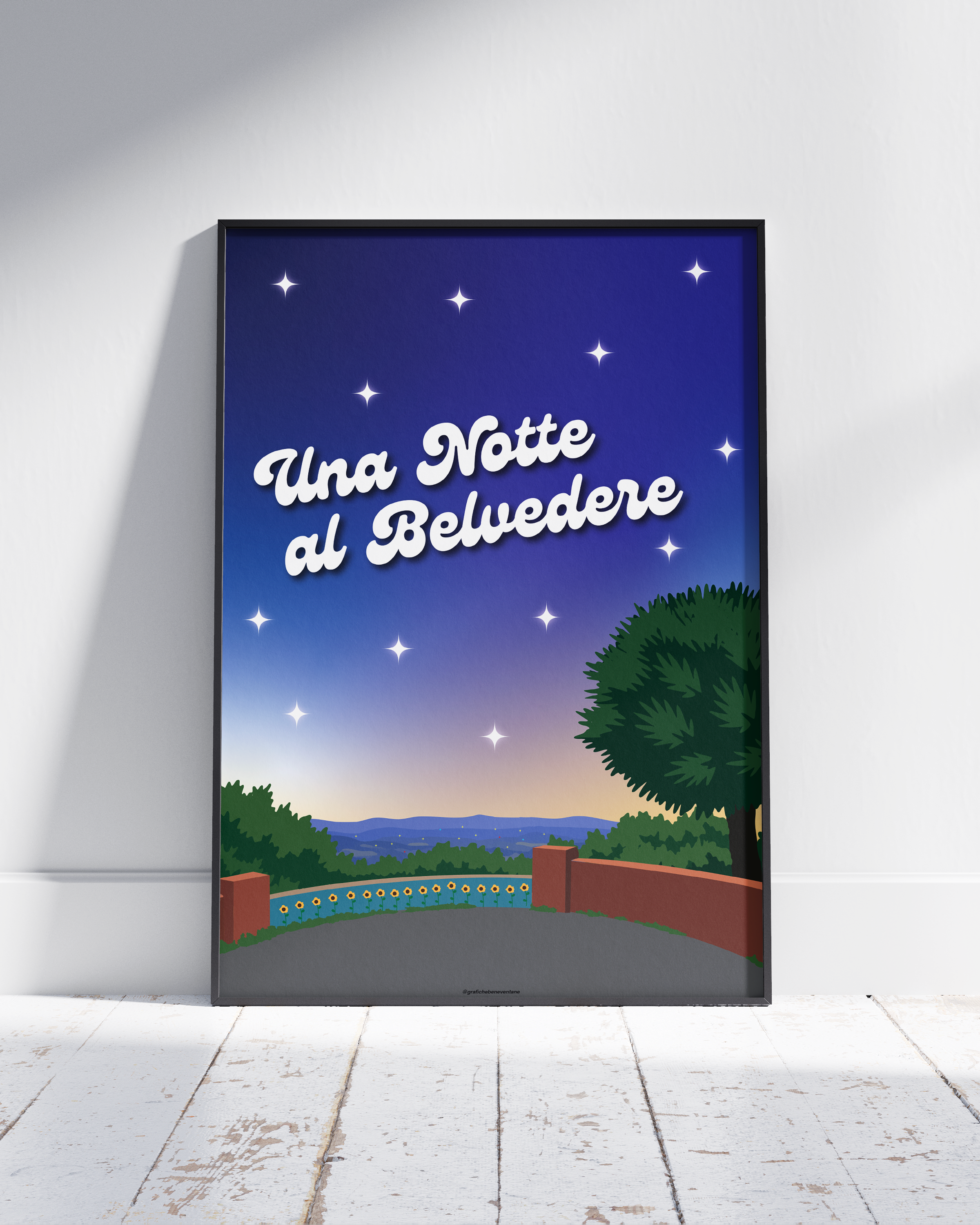Poster Notte al Belvedere